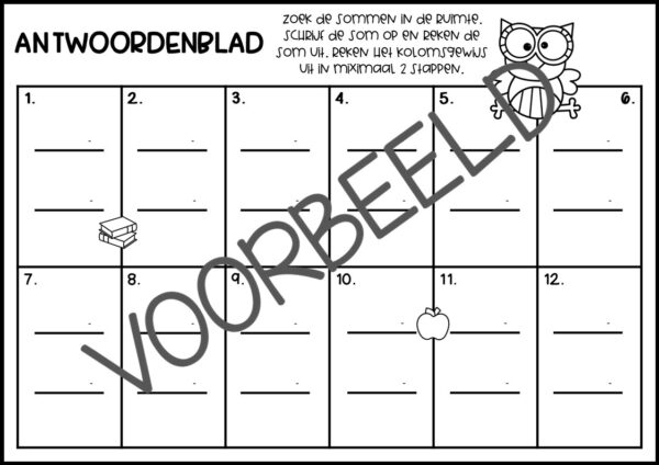 REKENEN IN DE RUIMTE WIG 5 GROEP 7 BLOK 6 KOLOMGSEWIJS DELEN - Afbeelding 3