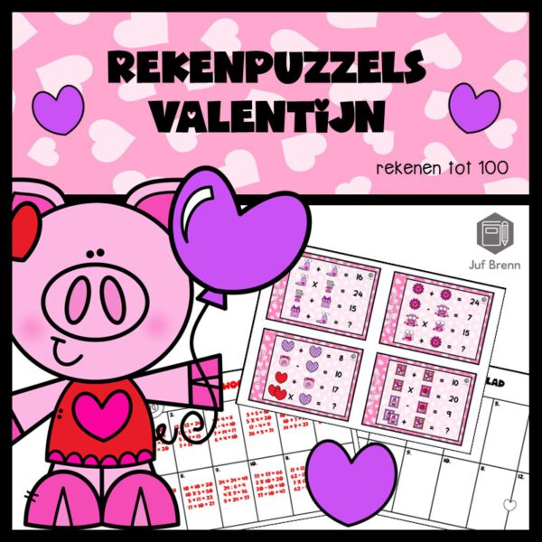REKENPUZZELS VALENTIJN: REKENEN TOT 100