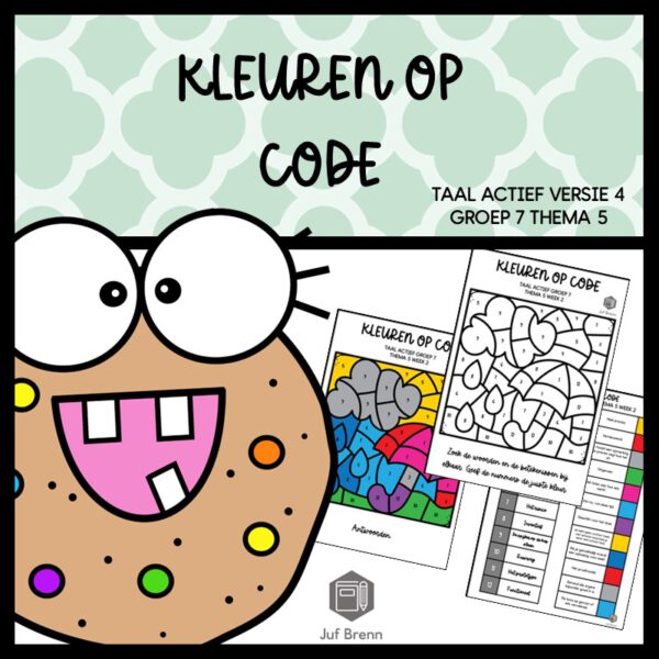 TAAL ACTIEF WOORDENSCHAT KLEUREN OP CODE GROEP 7 THEMA 5