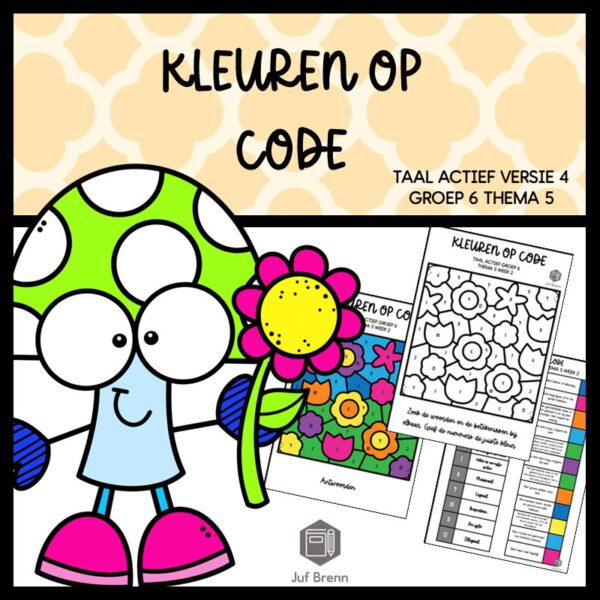 TAAL ACTIEF WOORDENSCHAT KLEUREN OP CODE GROEP 6 THEMA 5