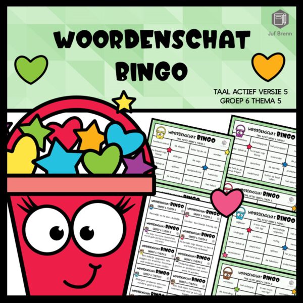 TAAL ACTIEF VERSIE 5 WOORDENSCHATBINGO GROEP 6 THEMA 5