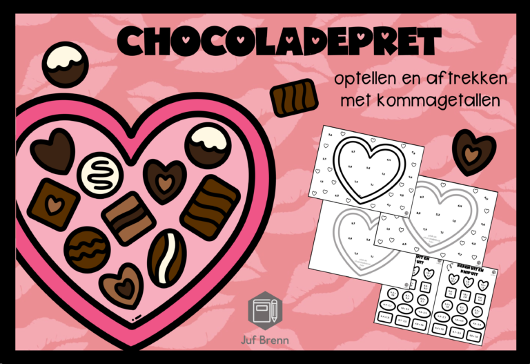 CHOCOLADEPRET: OPTELLEN & AFTREKKEN MET KOMMAGETALLEN