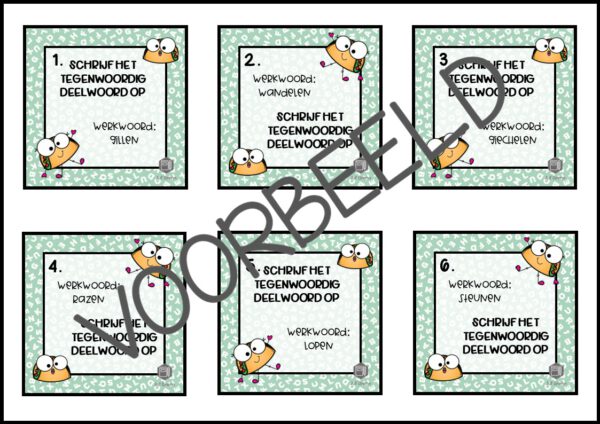 WERKWOORDSPELLING IN DE RUIMTE TA4 GROEP 8 THEMA 5 2.2.15 TEGENWOORDIG DEELWOORD - Afbeelding 2