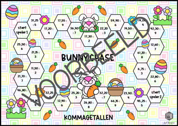 BUNNY CHASE KOMMAGETALLEN DELEN - Afbeelding 2