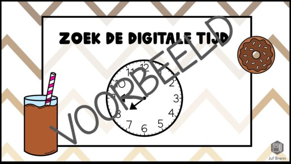 KLOKKENBINGO: KWARTIEREN ANALOOG - DIGITAAL - Afbeelding 3