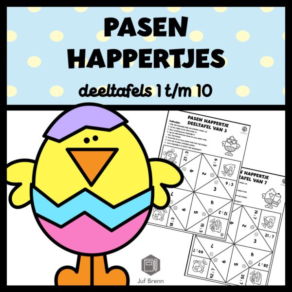 HAPPERTJES PASEN DEELTAFELS 1 TOT 10