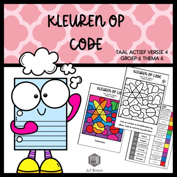 TAAL ACTIEF WOORDENSCHAT KLEUREN OP CODE GROEP 6 THEMA 6