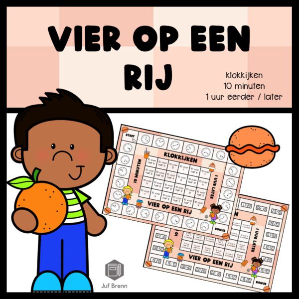 VIER OP EEN RIJ: KLOKKIJKEN 10 MINUTEN 1 UUR EERDER/LATER