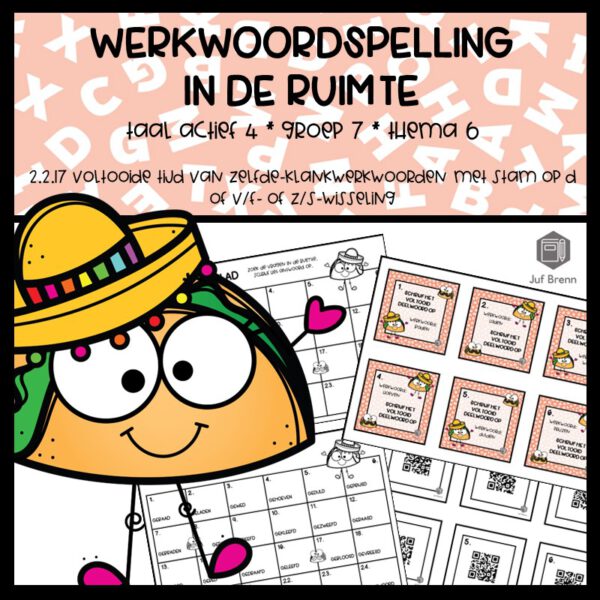 WERKWOORDSPELLING IN DE RUIMTE TAAL ACTIEF 4 GROEP 7 THEMA 6 VOLTOOIDE TIJD ZELFDE KLANK WERKWOORDEN STAM D OF VF SZ WISSELING