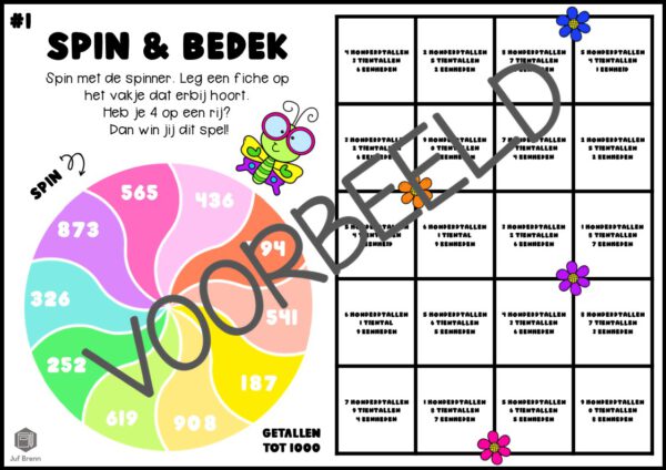 SPIN & BEDEK: GETALLEN TOT 1000 - Afbeelding 2
