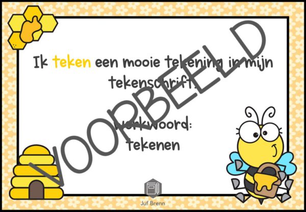 POWERPOINT: WERKWOORDEN VERVOEGEN WERKWOORDEN TEGENWOORDIGE TIJD ZIN - Afbeelding 3