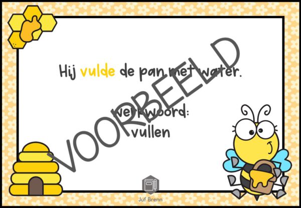 POWERPOINT: WERKWOORDEN VERVOEGEN WERKWOORDEN VERLEDEN TIJD ZIN - Afbeelding 3