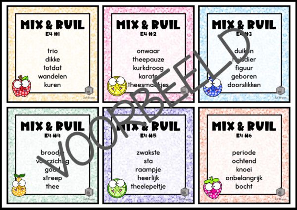 MIX & RUIL: WOORDLEZEN E4 - Afbeelding 2