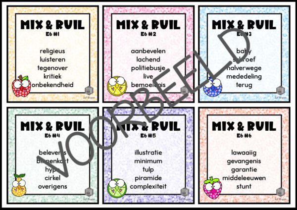 MIX & RUIL: WOORDLEZEN E6 - Afbeelding 2