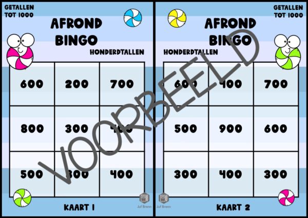 AFROND BINGO: AFRONDEN OP HONDERDTALLEN TOT 1000 - Afbeelding 2