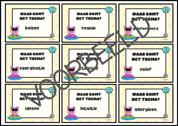 PIG HOP: WOORDEN MET EEN TREMA - Afbeelding 3