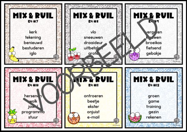 MIX & RUIL: WOORDLEZEN E4 - Afbeelding 3