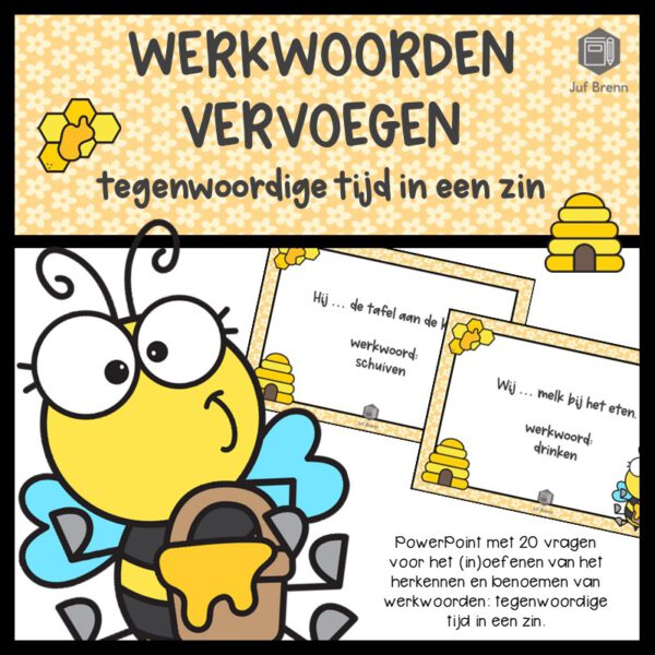 POWERPOINT: WERKWOORDEN VERVOEGEN WERKWOORDEN TEGENWOORDIGE TIJD ZIN