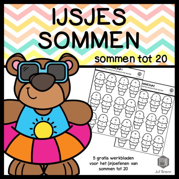 IJSJES SOMMEN: OPTELLEN & AFTREKKEN TOT 20