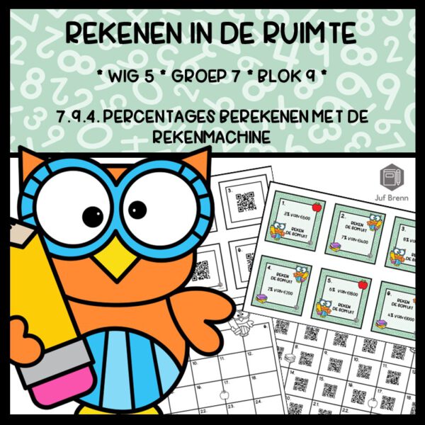 REKENEN IN DE RUIMTE WIG 5 GROEP 7 BLOK 9 PERCENTAGES REKENMACHINE