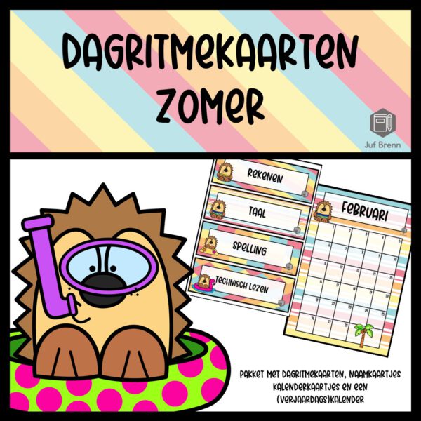 DAGRITMEKAARTEN THEMA ZOMER