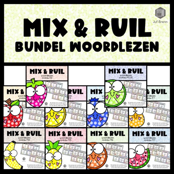 MIX & RUIL: WOORDLEZEN BUNDEL E3 T/M PLUS
