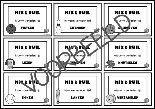 MIX & RUIL: WERKWOORDEN VERLEDEN TIJD - Afbeelding 4