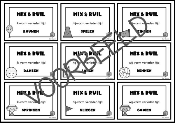MIX & RUIL: WERKWOORDEN VERLEDEN TIJD - Afbeelding 5