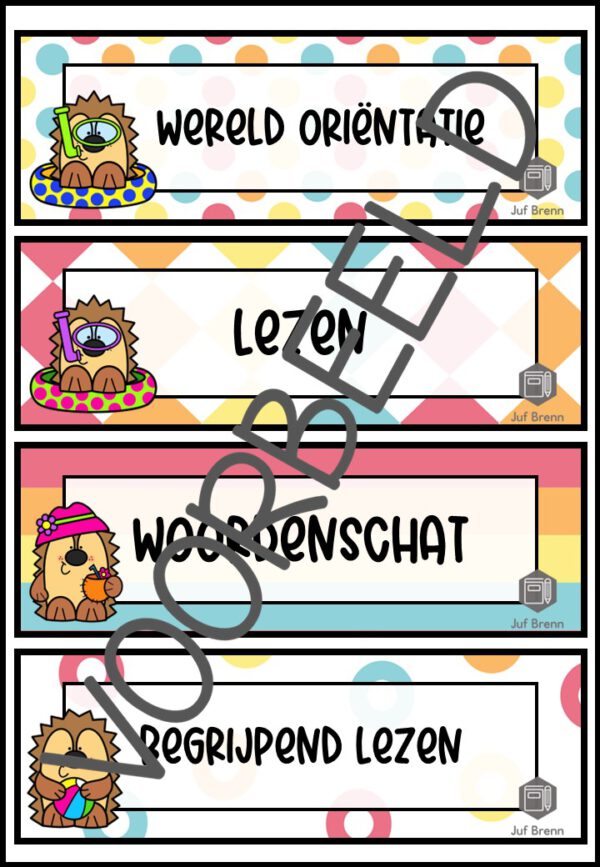 DAGRITMEKAARTEN THEMA ZOMER - Afbeelding 3