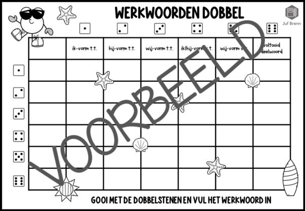 WERKWOORDEN DOBBEL ZOMER - Afbeelding 4