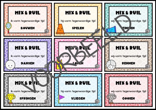 MIX & RUIL: WERKWOORDEN TEGENWOORDIGE TIJD - Afbeelding 3