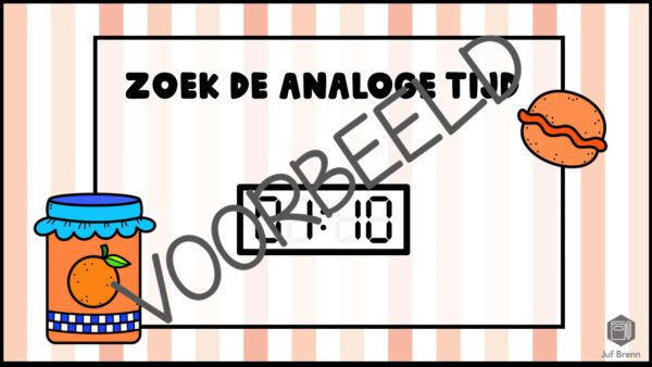 KLOKKENBINGO: 10 MINUTEN ANALOOG - DIGITAAL - Afbeelding 3