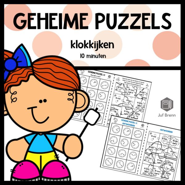 GEHEIME PUZZELS KLOKKIJKEN 10 MINUTEN