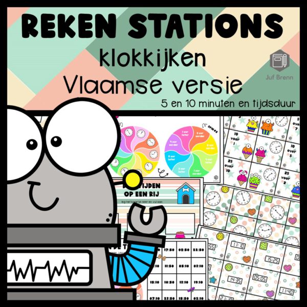 REKEN STATIONS KLOKKIJKEN 5 EN 10 MINUTEN VLAAMSE VERSIE