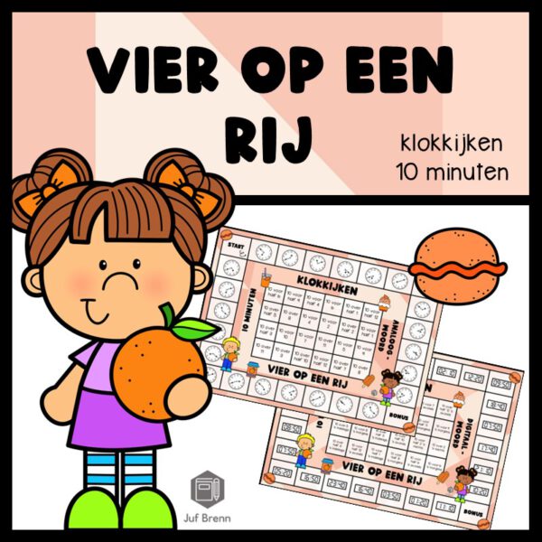 VIER OP EEN RIJ: KLOKKIJKEN 10 MINUTEN