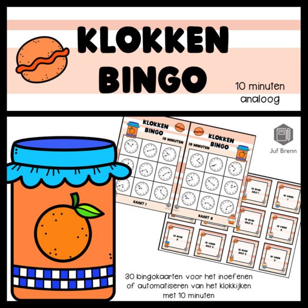 KLOKKENBINGO: 10 MINUTEN ANALOOG