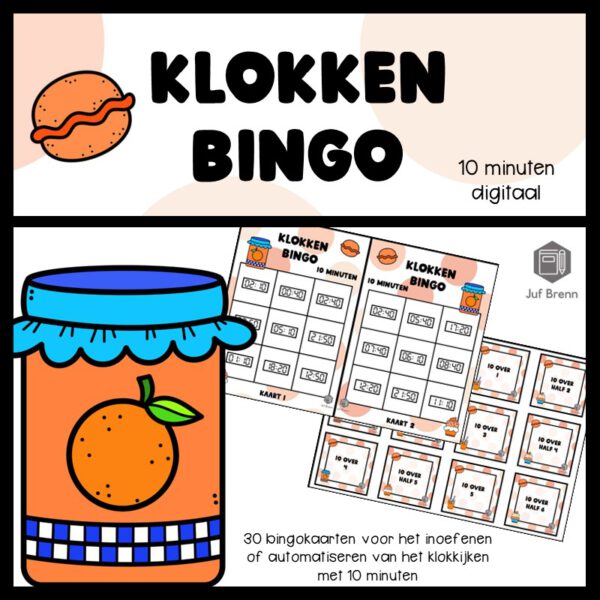 KLOKKENBINGO: 10 MINUTEN DIGITAAL