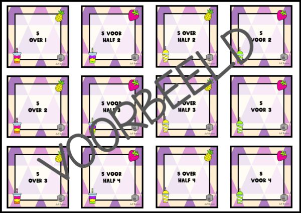 KLOKKENBINGO: 5 MINUTEN ANALOOG - Afbeelding 3