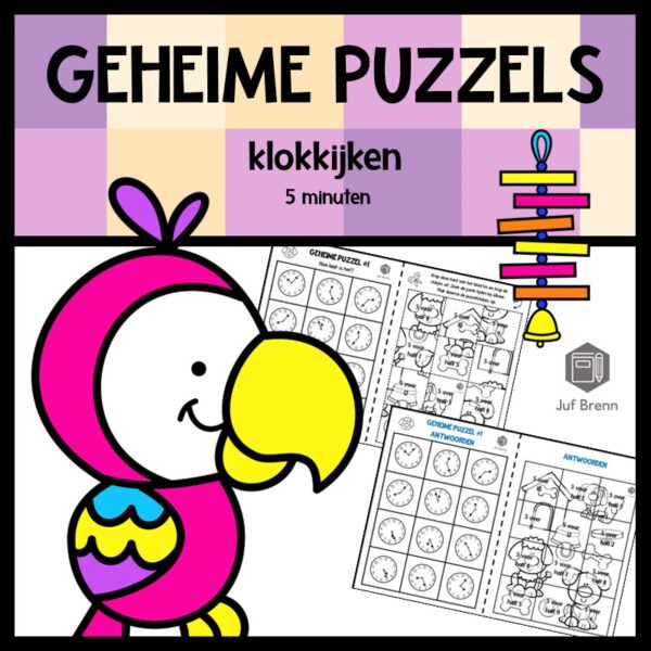 GEHEIME PUZZELS KLOKKIJKEN 5 MINUTEN