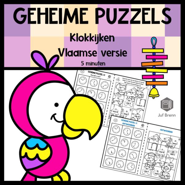 GEHEIME PUZZELS KLOKKIJKEN 5 MINUTEN VLAAMSE VERSIE