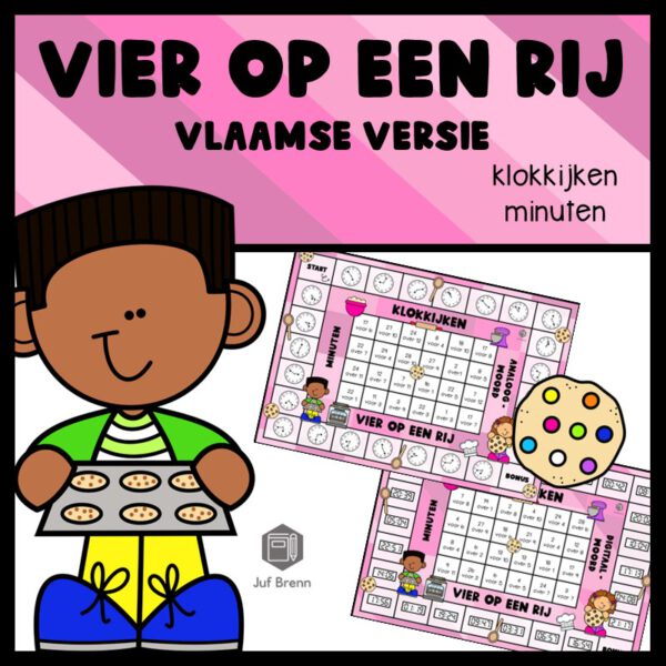VIER OP EEN RIJ: KLOKKIJKEN MINUTEN VLAAMSE VERSIE