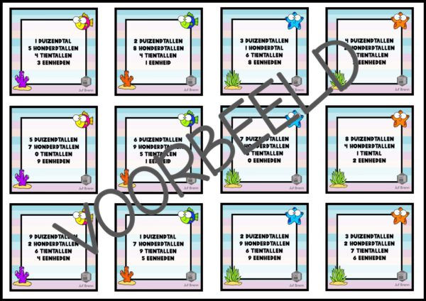 GETALLEN BINGO: GETALLEN TOT 10.000 - Afbeelding 3