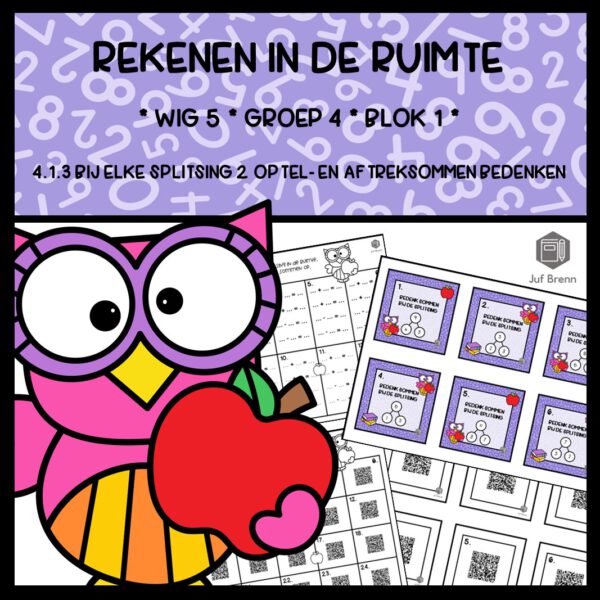 REKENEN IN DE RUIMTE WIG 5 GROEP 4 BLOK 1 SOMMEN BIJ SPLITSINGEN