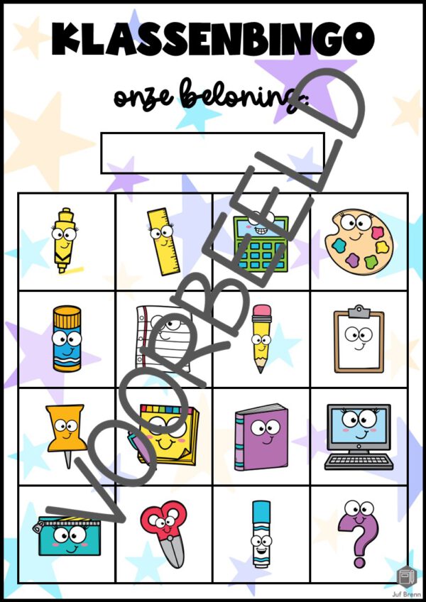 KLASSENBINGO BACK TO SCHOOL - Afbeelding 2