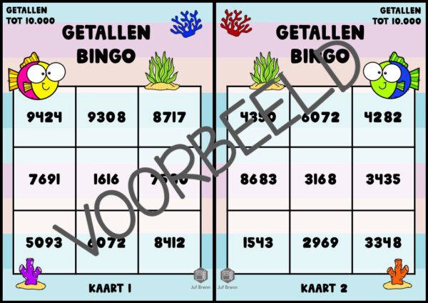 GETALLEN BINGO: GETALLEN TOT 10.000 - Afbeelding 2