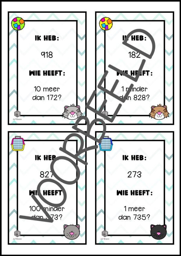 IK HEB WIE HEEFT... GETALLEN TOT 1000 MEER EN MINDER - Afbeelding 2
