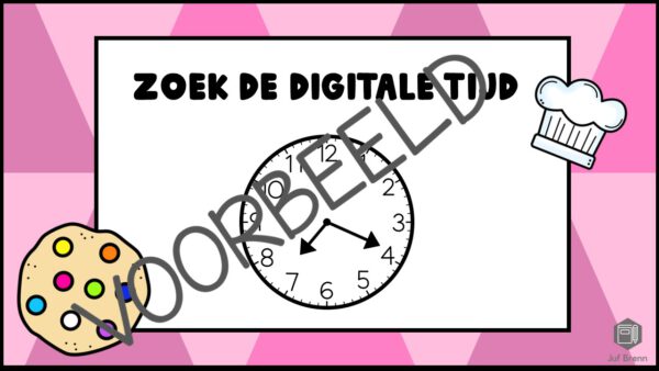 KLOKKENBINGO: MINUTEN ANALOOG - DIGITAAL - Afbeelding 3