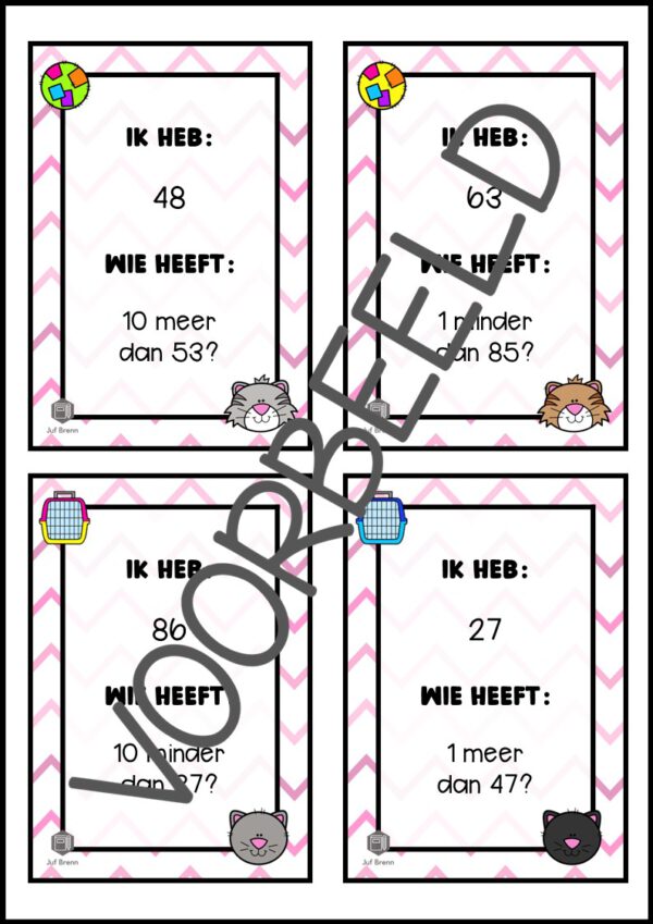 IK HEB WIE HEEFT... GETALLEN TOT 100 MEER EN MINDER - Afbeelding 3
