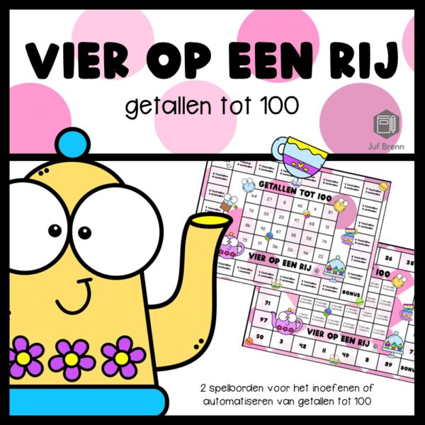 VIER OP EEN RIJ: GETALLEN TOT 100