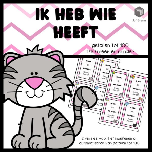 IK HEB WIE HEEFT... GETALLEN TOT 100 MEER EN MINDER